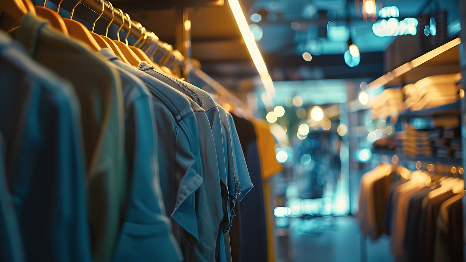 Interior of apparel store Clothing store : Generative AI