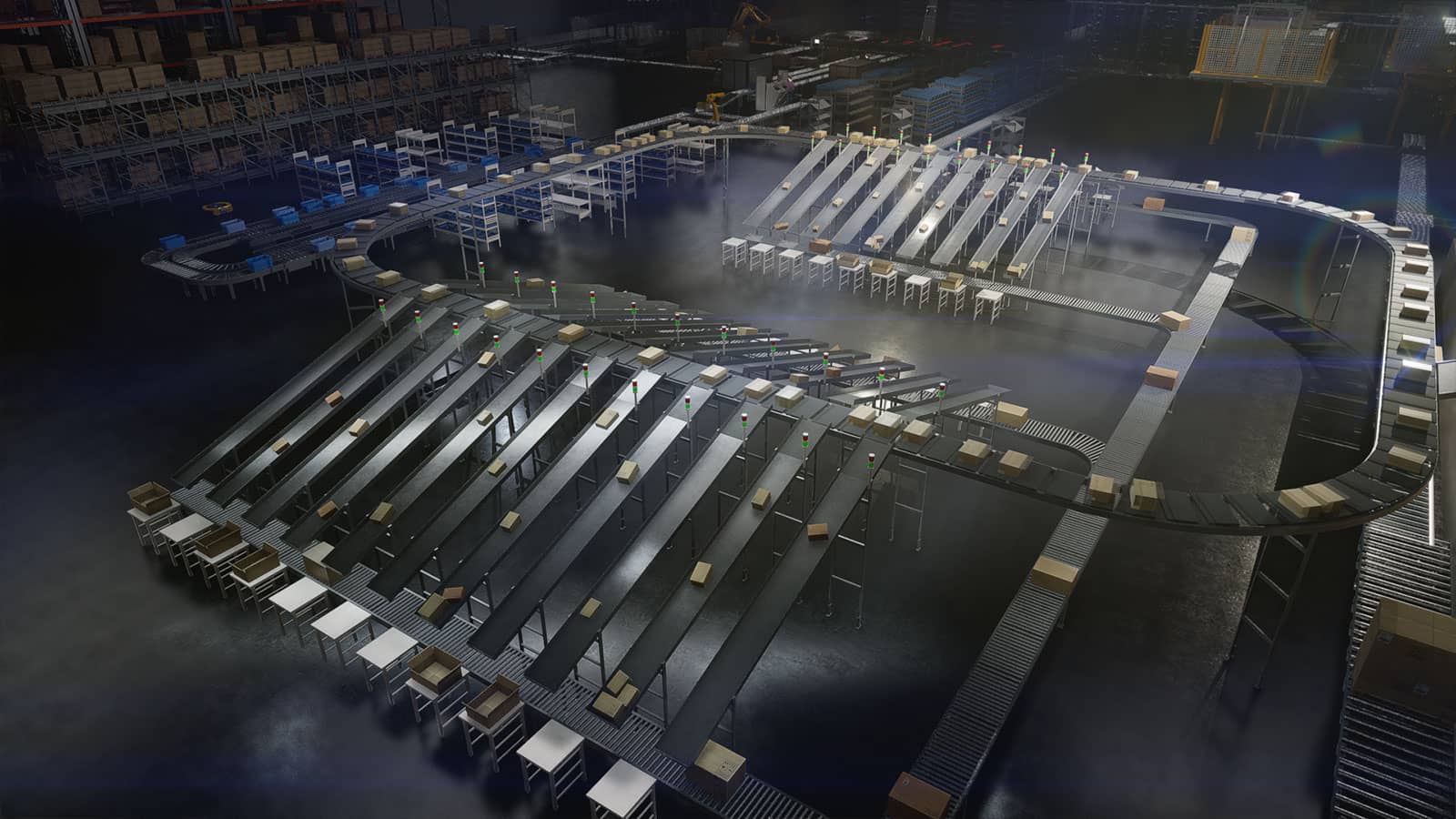 Dematic sortation system