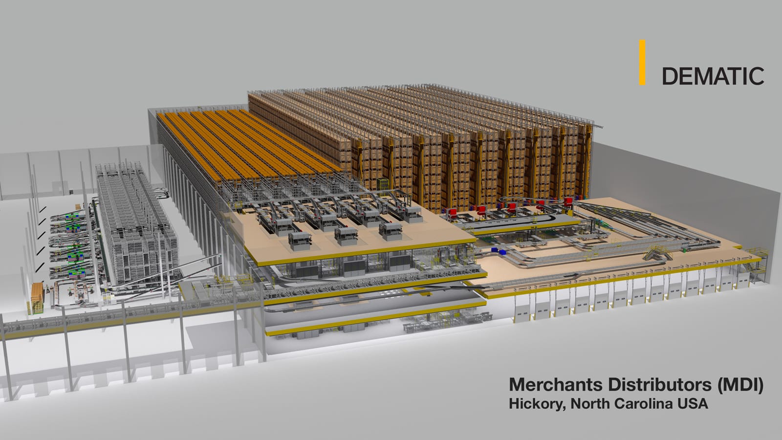 Warehouse render of Wholesale Grocery Distributor, MDI