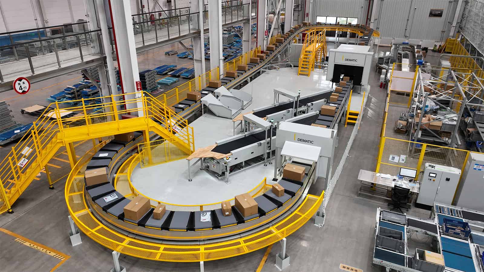 Dematic Silky Crossbelt Sorter Dematic Silky Crossbelt Sorter